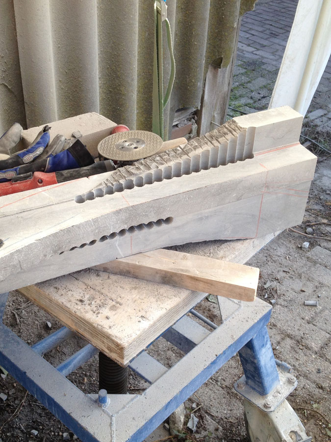 Rob Zweerman, Ripped, beeldhouwen, Eindhoven, lessen, Ruimte in Beeld, proces, work, werk