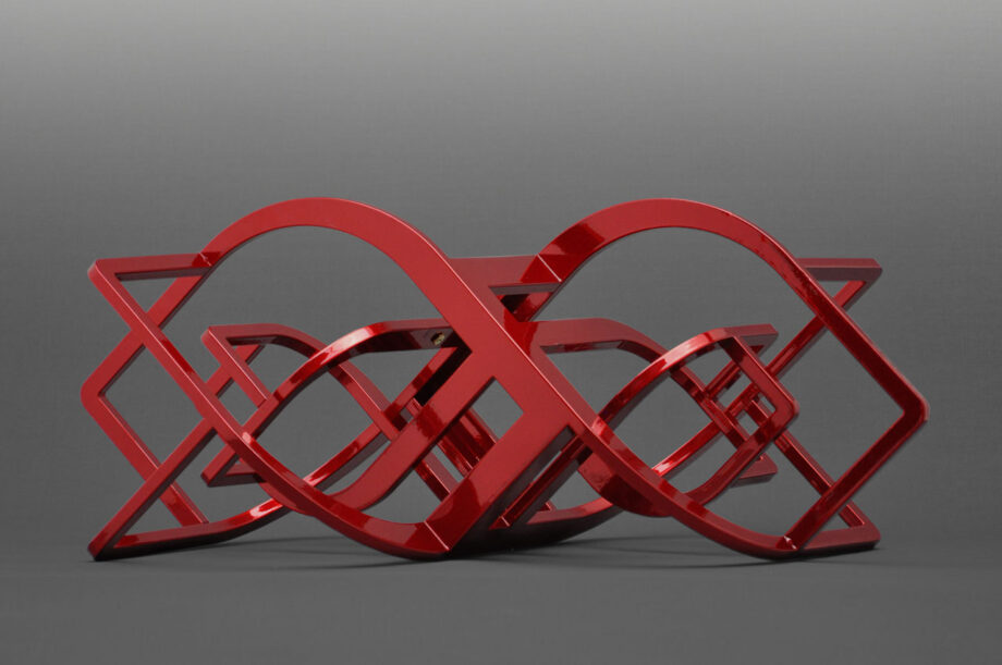 Rob Zweerman, Symbiosis, Sculpture, Red, Geometric