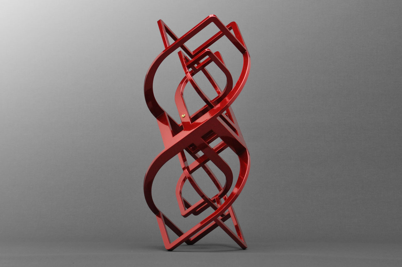 Rob Zweerman, Symbiosis, Sculpture, Red, Geometric