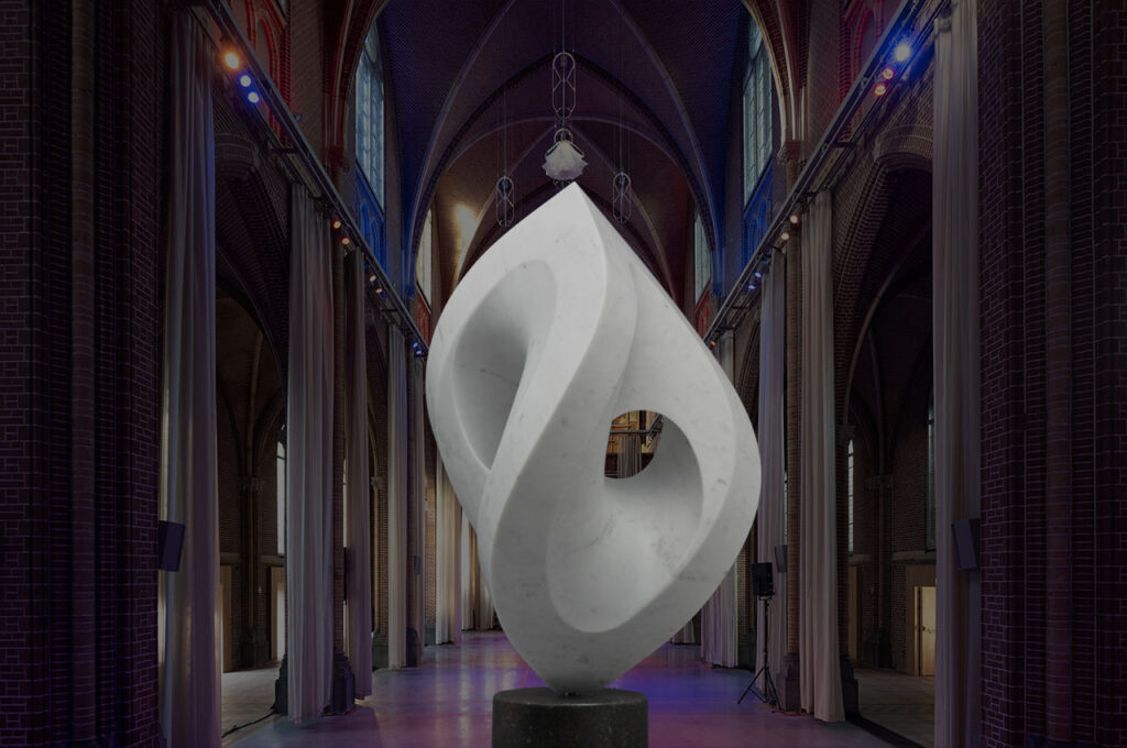 Domusdela, Rob Zweerman, Sculpture, Biennale Eindhoven, Marble, Vortex